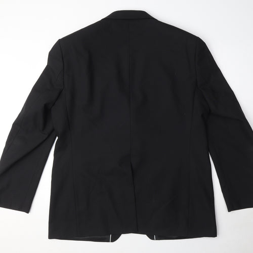 NEXT Mens Black Polyester Jacket Suit Jacket Size 44 Regular
