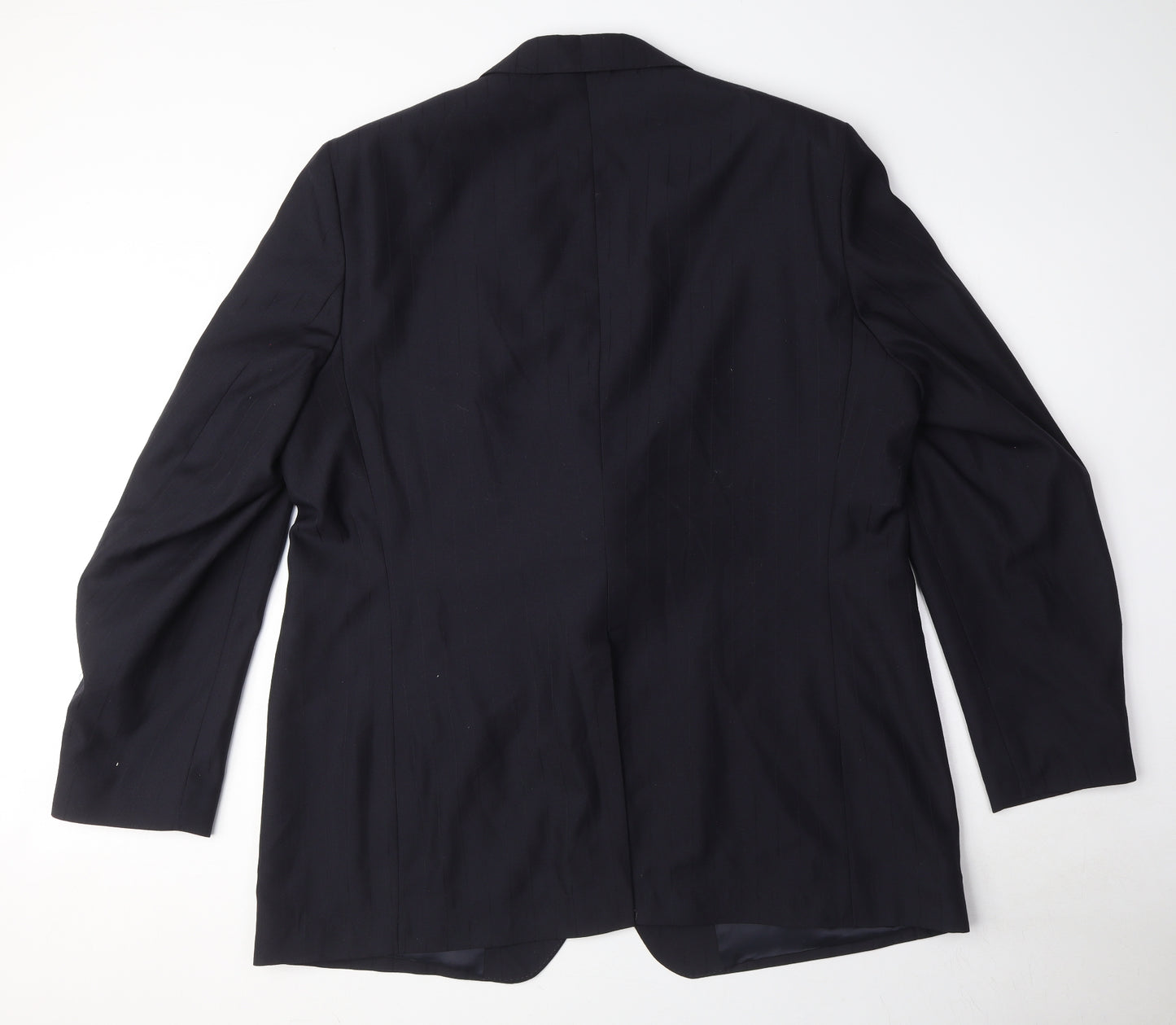 Alexander James Mens Black Polyester Jacket Suit Jacket Size 44 Regular