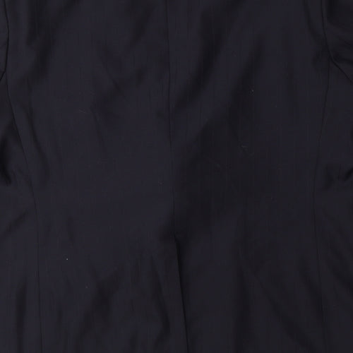 Alexander James Mens Black Polyester Jacket Suit Jacket Size 44 Regular