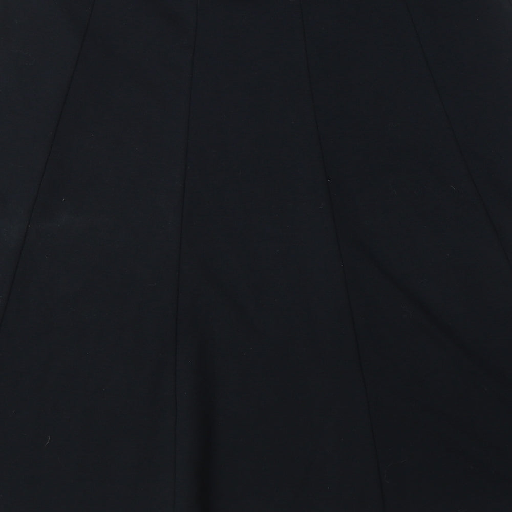 Marks and Spencer Womens Black Viscose A-Line Skirt Size 10