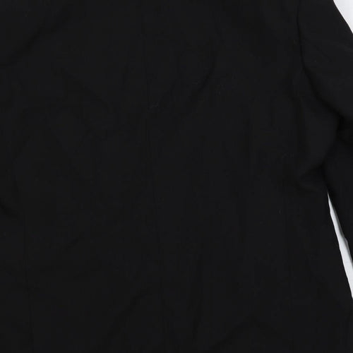 Varteks Mens Black Polyester Tuxedo Suit Jacket Size 44 Regular
