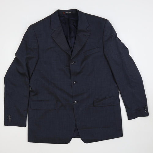 Ciro Citterio Mens Blue Polyester Jacket Suit Jacket Size 42 Regular