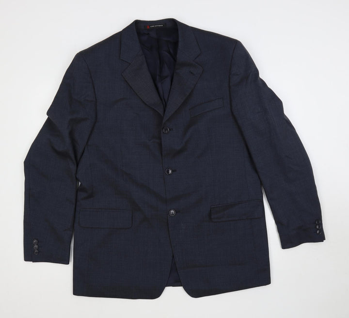 Ciro Citterio Mens Blue Polyester Jacket Suit Jacket Size 42 Regular