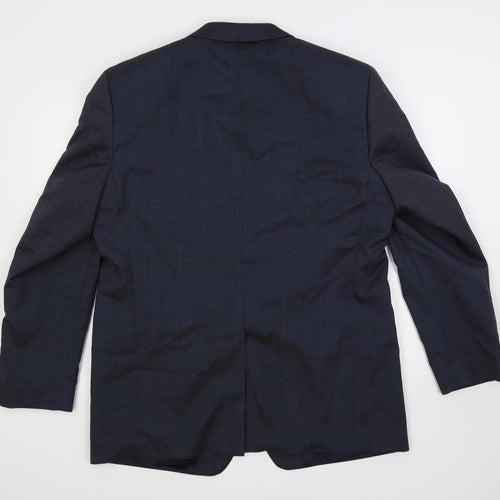 Ciro Citterio Mens Blue Polyester Jacket Suit Jacket Size 42 Regular