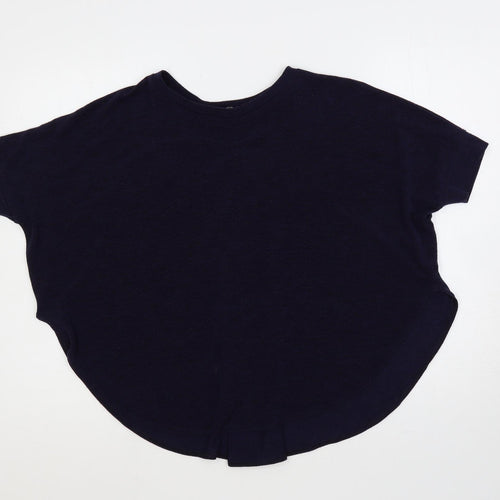 River Island Womens Blue Round Neck Polyester Pullover Jumper Size 10 - Oversized