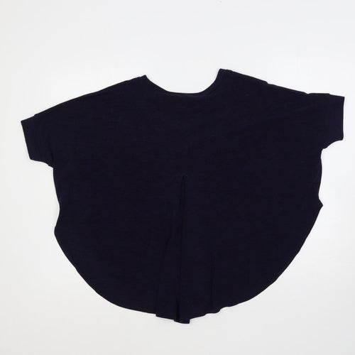 River Island Womens Blue Round Neck Polyester Pullover Jumper Size 10 - Oversized