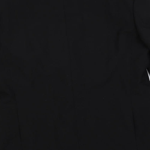 James Barry Mens Black Wool Tuxedo Suit Jacket Size 42 Regular