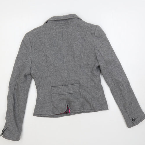 Divided by H&M Womens Grey Jacket Blazer Size 12 Button