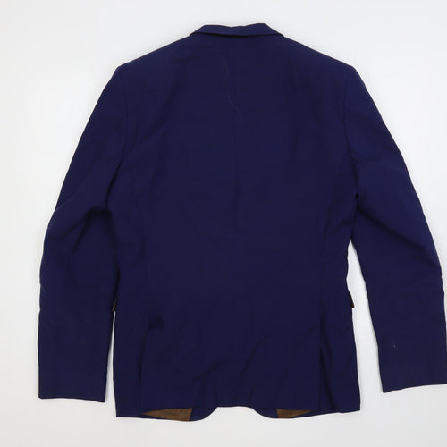 NEXT Mens Blue Polyester Jacket Suit Jacket Size 40 Regular