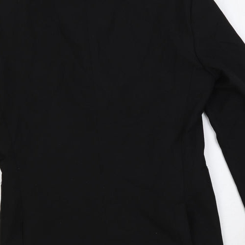 NEXT Mens Black Polyester Jacket Suit Jacket Size 36 Regular