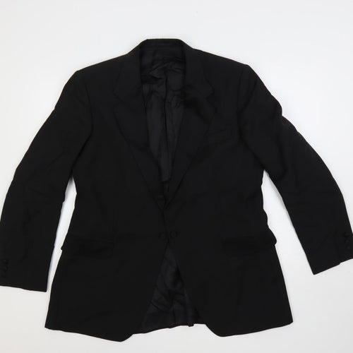 Golden Mirror Womens Black Jacket Blazer Size L Button