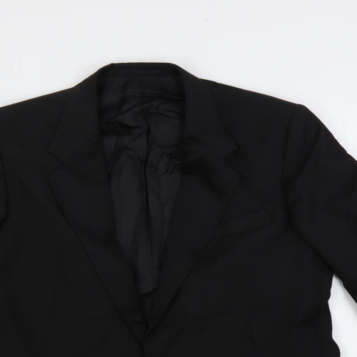 Golden Mirror Womens Black Jacket Blazer Size L Button