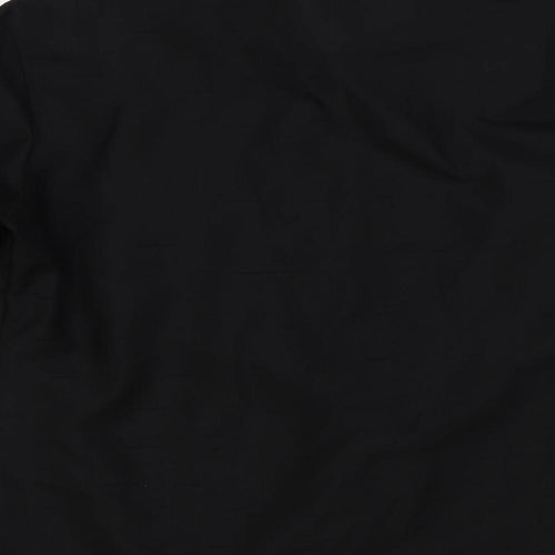 Wibor Womens Black Polyamide Basic Button-Up Size 10 Collared