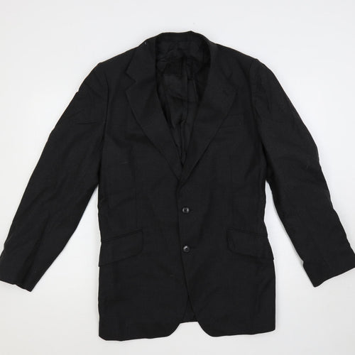 Burton Mens Grey Polyester Jacket Blazer Size 38 Regular
