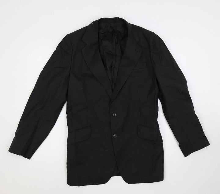 Burton Mens Grey Polyester Jacket Blazer Size 38 Regular