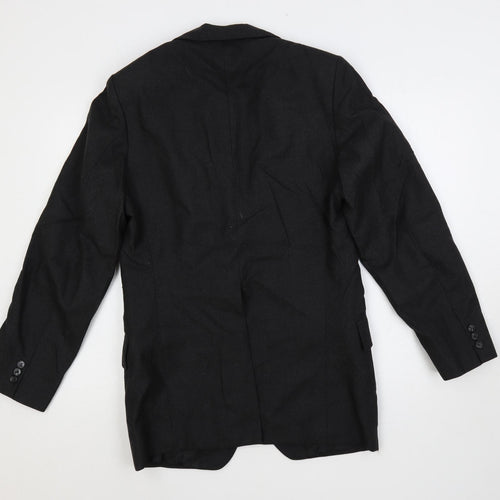 Burton Mens Grey Polyester Jacket Blazer Size 38 Regular