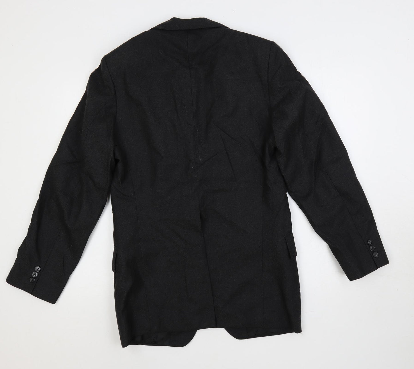 Burton Mens Grey Polyester Jacket Blazer Size 38 Regular