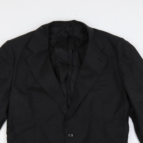 Burton Mens Grey Polyester Jacket Blazer Size 38 Regular