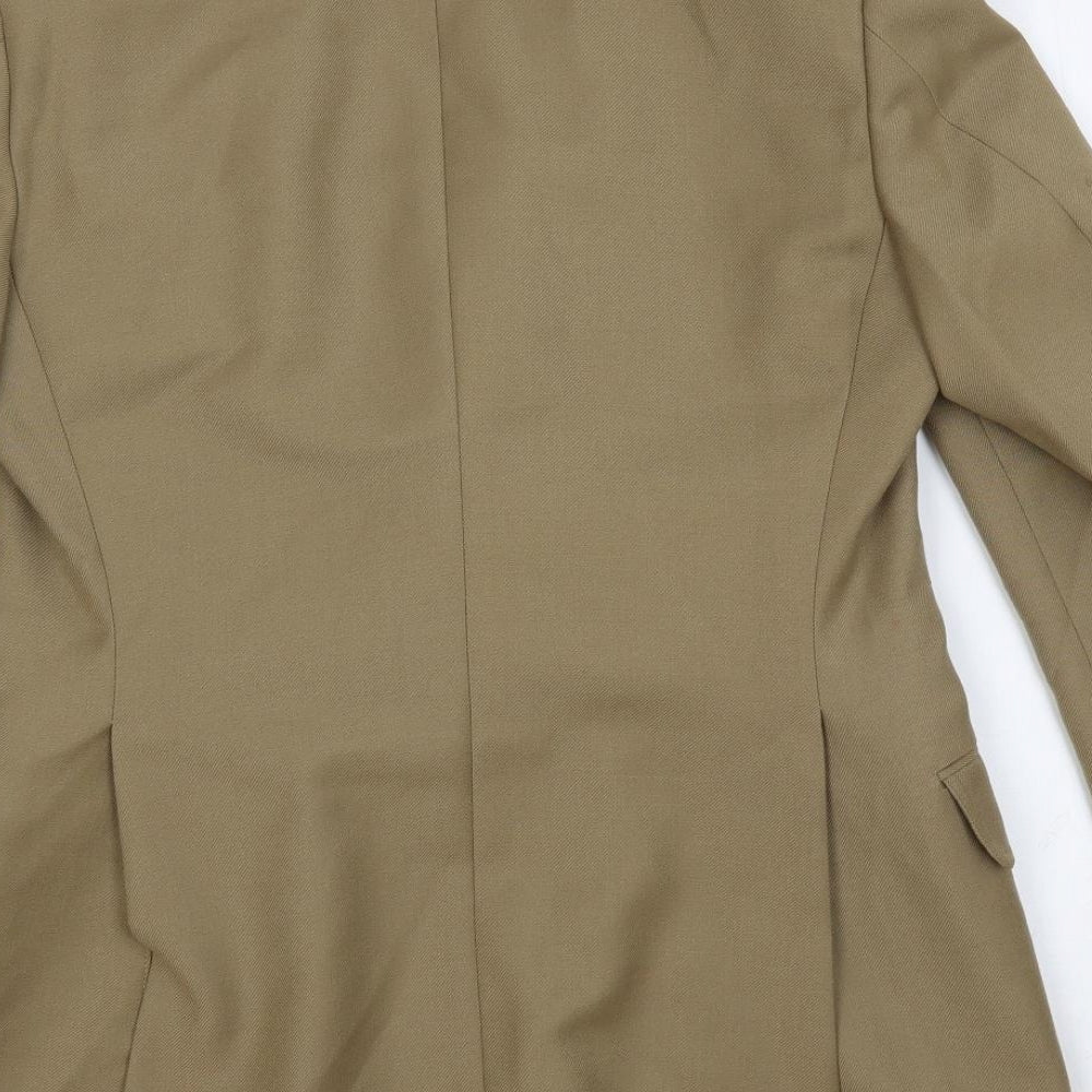 Jaeger Mens Beige Wool Jacket Blazer Size 40 Regular