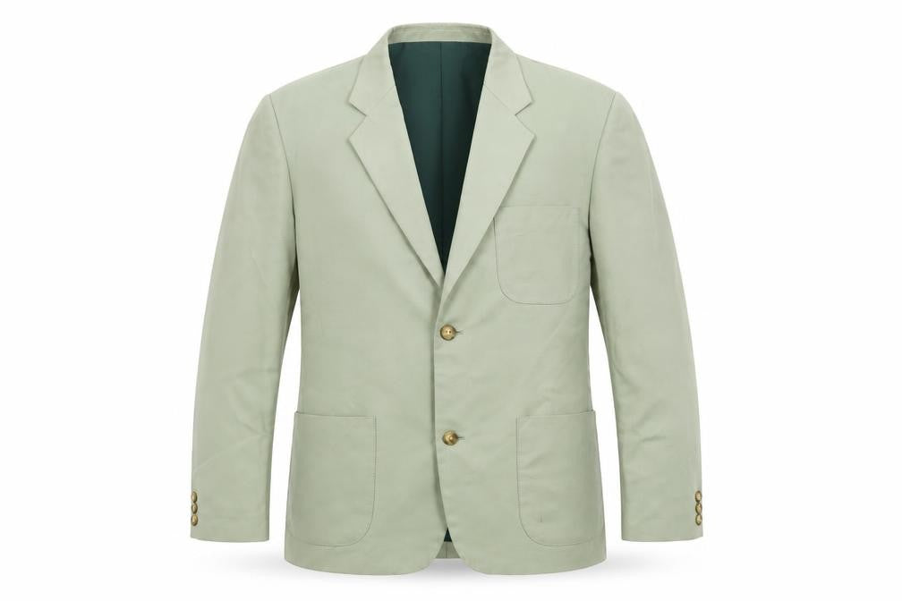 Browns Mens Green Polyester Jacket Blazer Size 42 Regular
