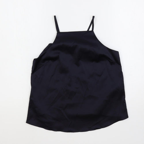 ASOS Womens Blue Polyester Camisole Tank Size 6 Square Neck - Open Back