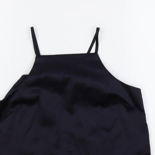 ASOS Womens Blue Polyester Camisole Tank Size 6 Square Neck - Open Back
