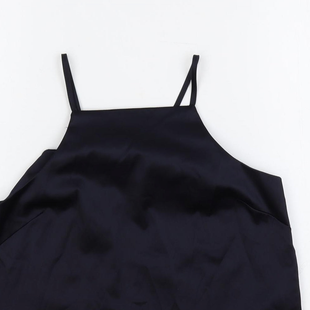 ASOS Womens Blue Polyester Camisole Tank Size 6 Square Neck - Open Back
