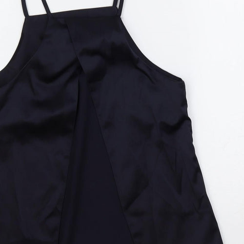 ASOS Womens Blue Polyester Camisole Tank Size 6 Square Neck - Open Back