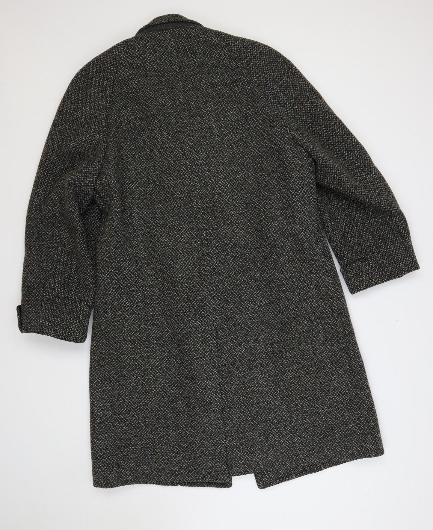 Dunn & Co Womens Green Overcoat Coat Size L Button - Vintage