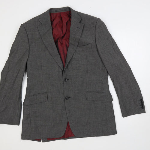 Marks and Spencer Mens Grey Wool Jacket Suit Jacket Size 40 Regular