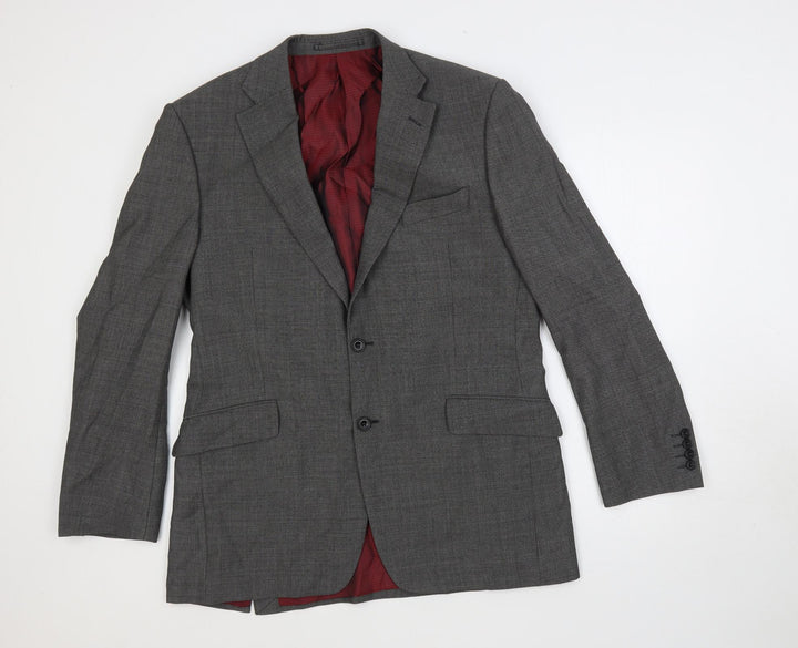 Marks and Spencer Mens Grey Wool Jacket Suit Jacket Size 40 Regular
