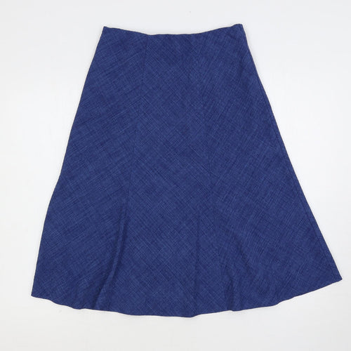 EWM Womens Blue Polyester Bandage Skirt Size 10 - Elastic Waist