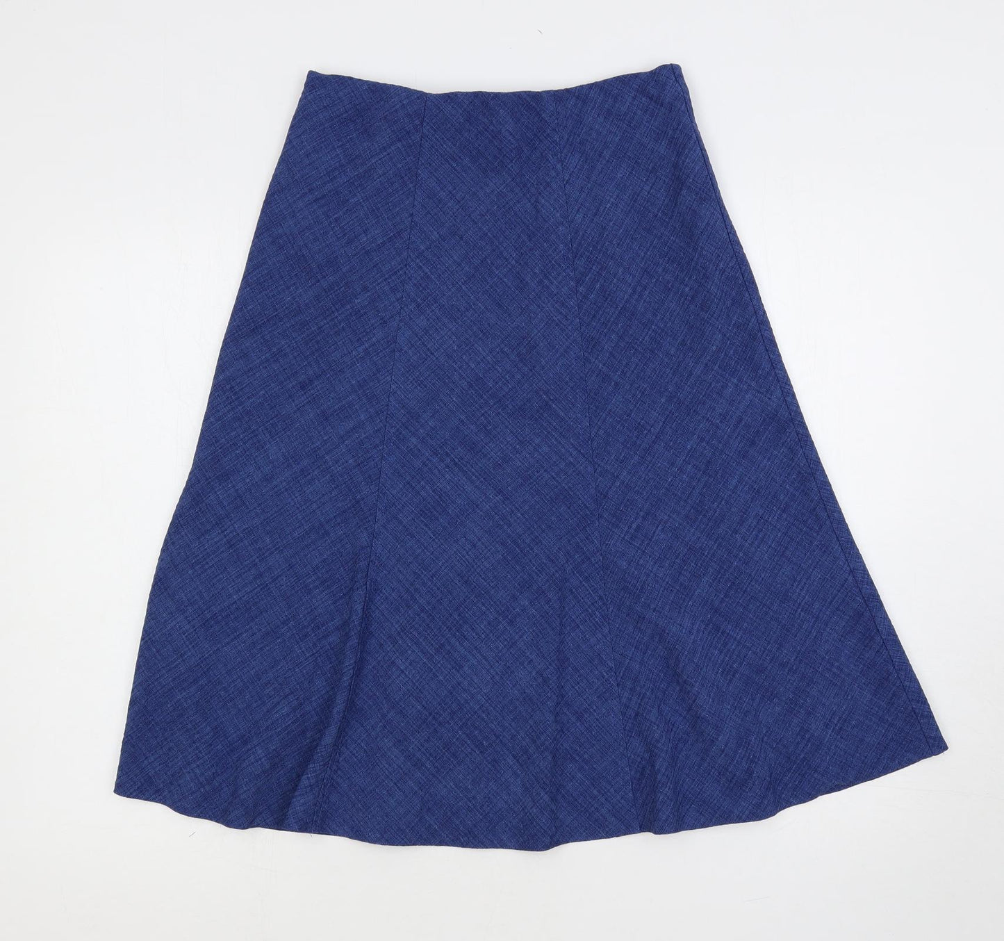 EWM Womens Blue Polyester Bandage Skirt Size 10 - Elastic Waist
