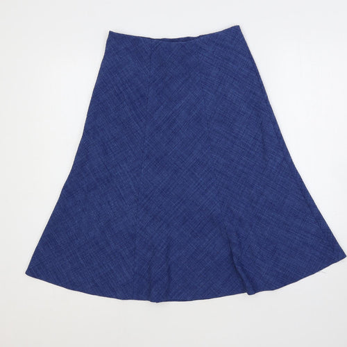 EWM Womens Blue Polyester Bandage Skirt Size 10 - Elastic Waist