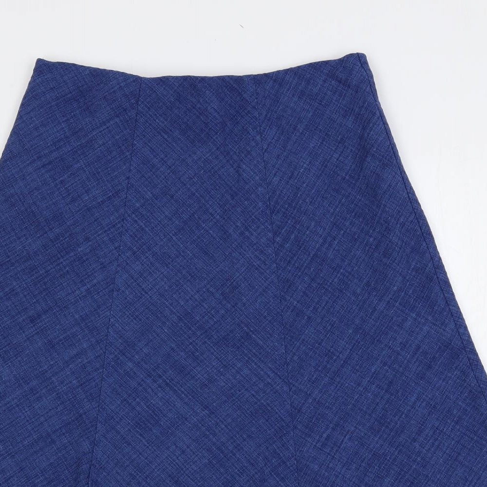 EWM Womens Blue Polyester Bandage Skirt Size 10 - Elastic Waist
