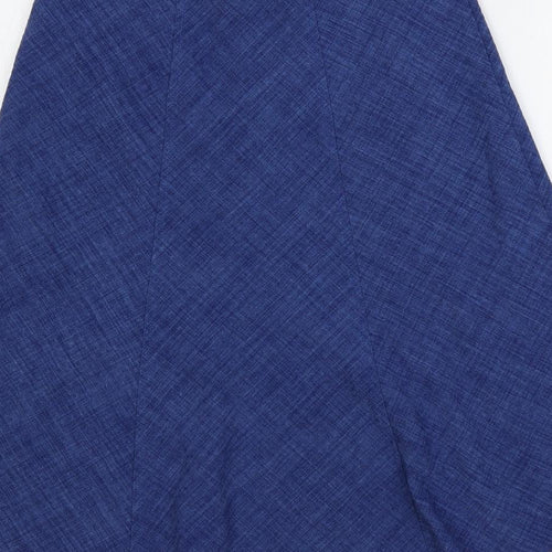 EWM Womens Blue Polyester Bandage Skirt Size 10 - Elastic Waist