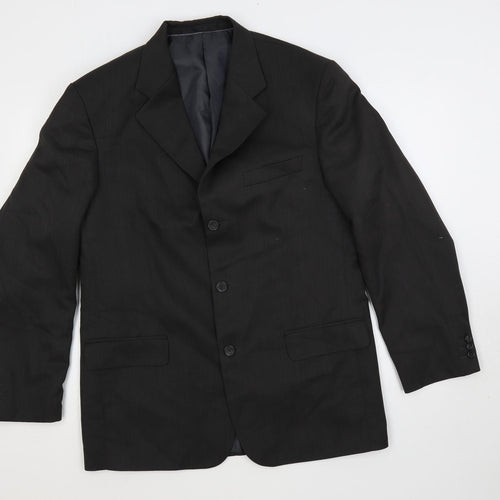 Armando Mens Grey Polyester Jacket Suit Jacket Size 40 Regular