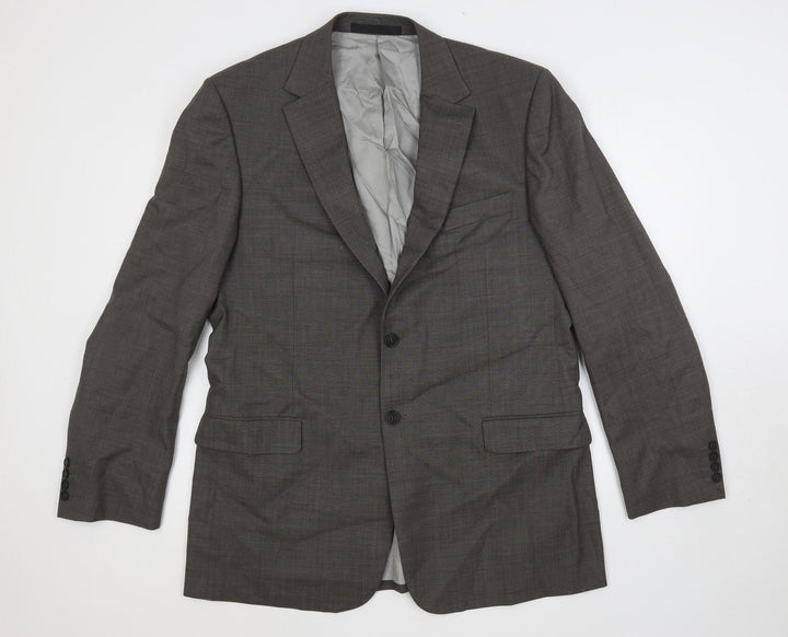 Marks and Spencer Mens Grey Wool Jacket Suit Jacket Size 42 Regular