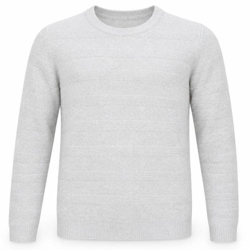 Marks and Spencer Mens Grey Round Neck Acrylic Pullover Jumper Size L Long Sleeve