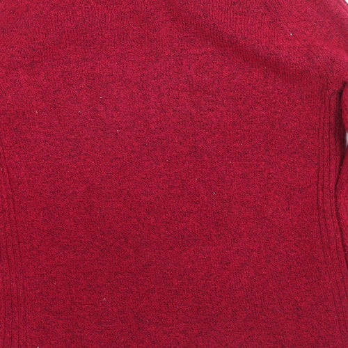 Marks and Spencer Womens Pink Round Neck Acrylic Pullover Jumper Size XS
