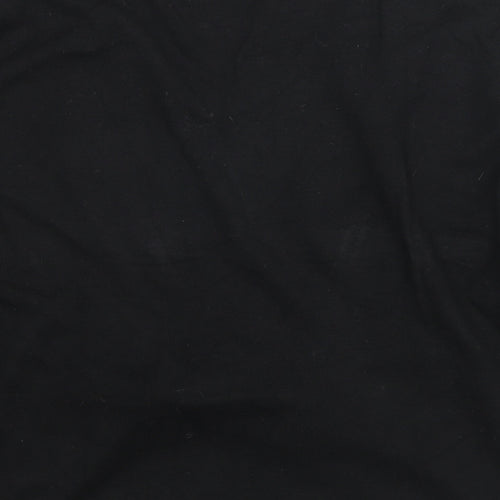 Kaliko Womens Black V-Neck Striped Viscose Pullover Jumper Size 16 - Knot Detail