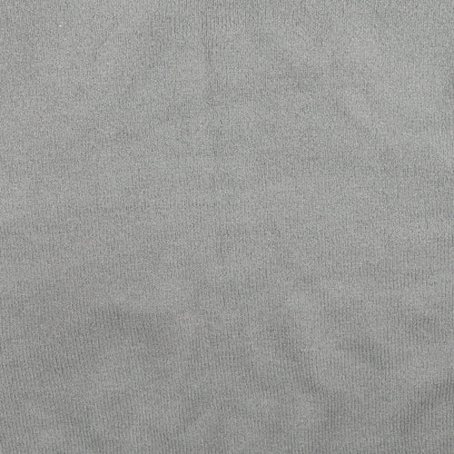 Damart Womens Grey Round Neck Geometric Acrylic Pullover Jumper Size 14 - Colourblock Pattern, Size 14-16