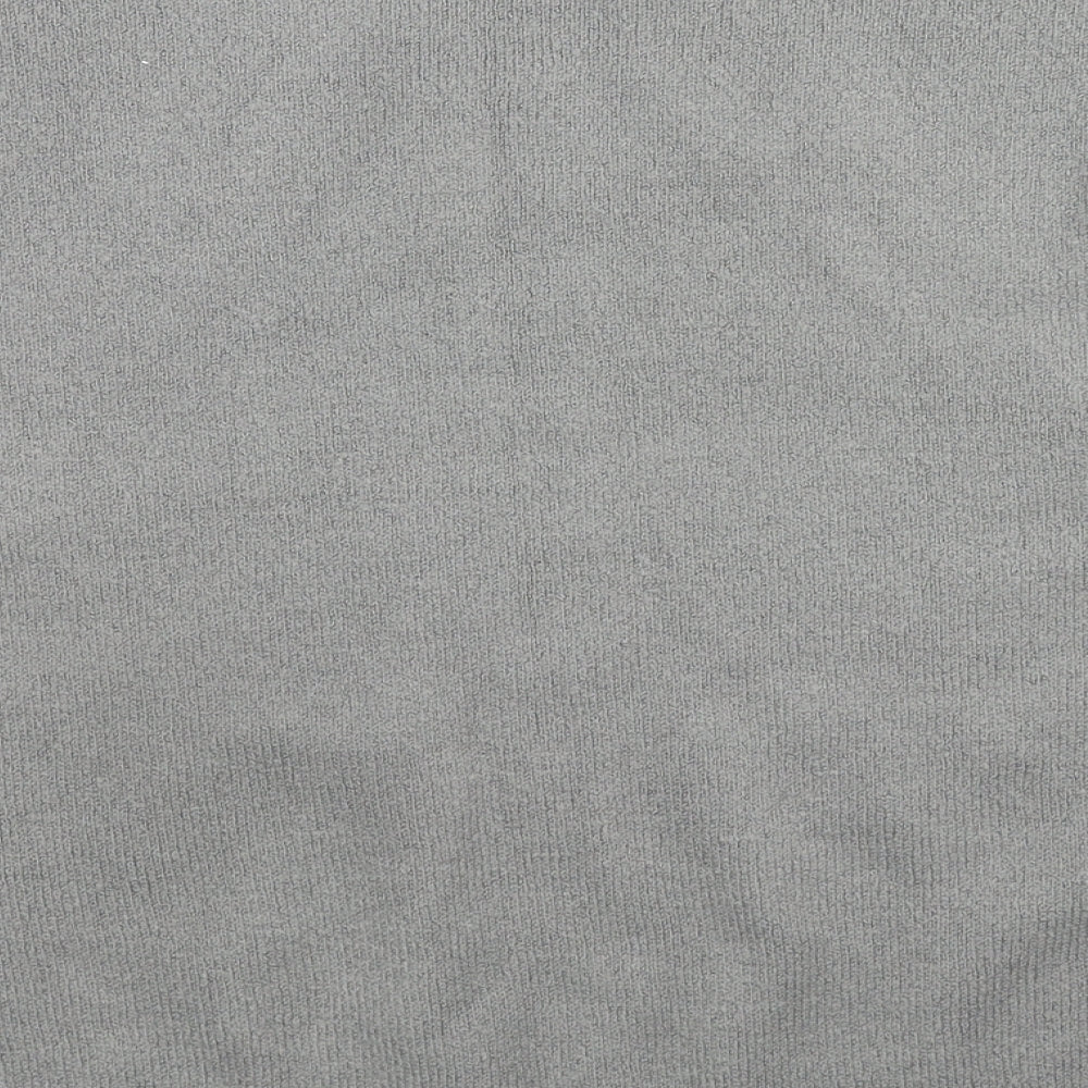 Damart Womens Grey Round Neck Geometric Acrylic Pullover Jumper Size 14 - Colourblock Pattern, Size 14-16