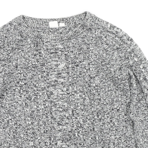 Gap Womens Grey Round Neck Cotton Pullover Jumper Size XS