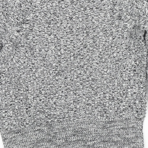 Gap Womens Grey Round Neck Cotton Pullover Jumper Size XS