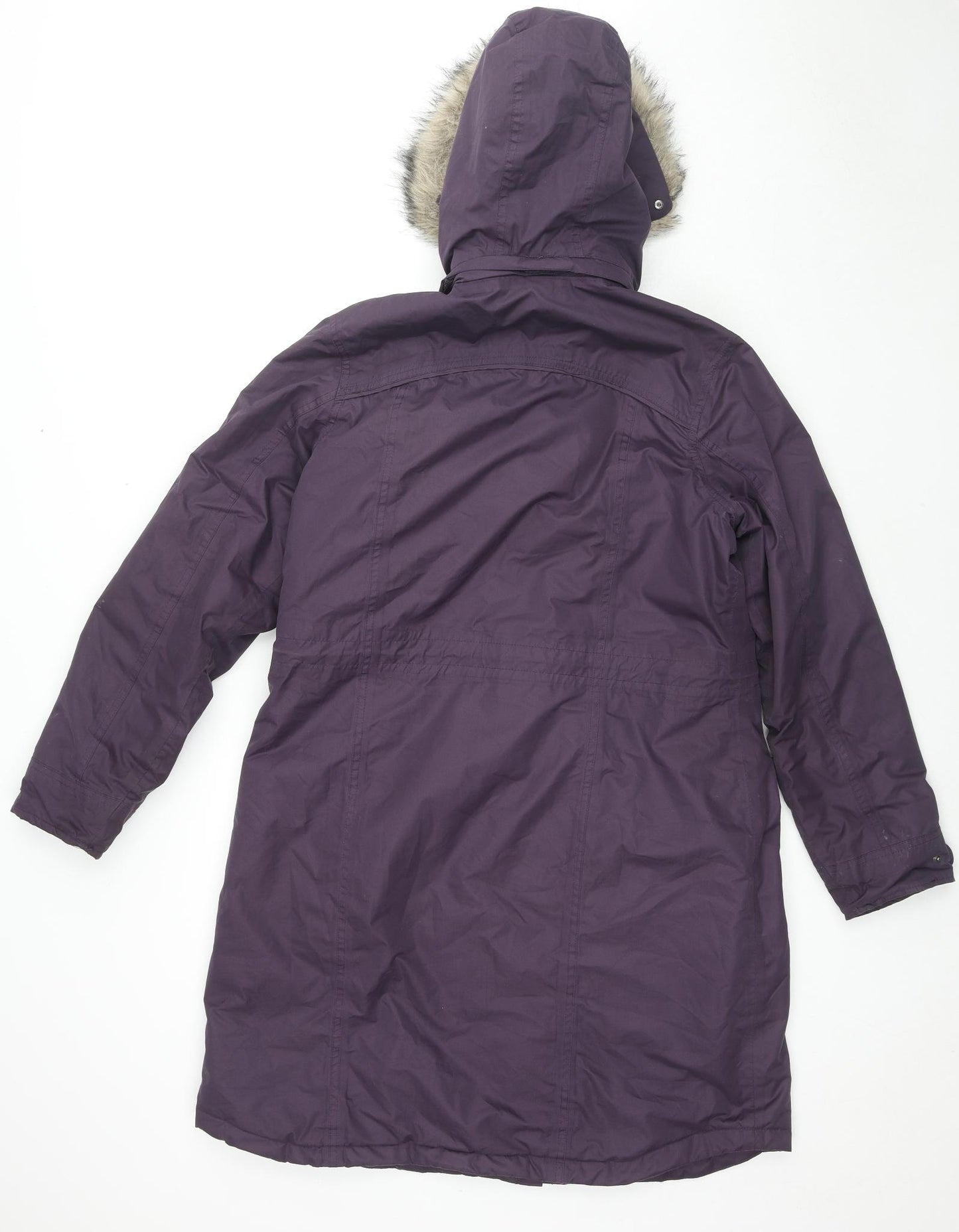 Regatta Womens Purple Parka Coat Size 14 Zip