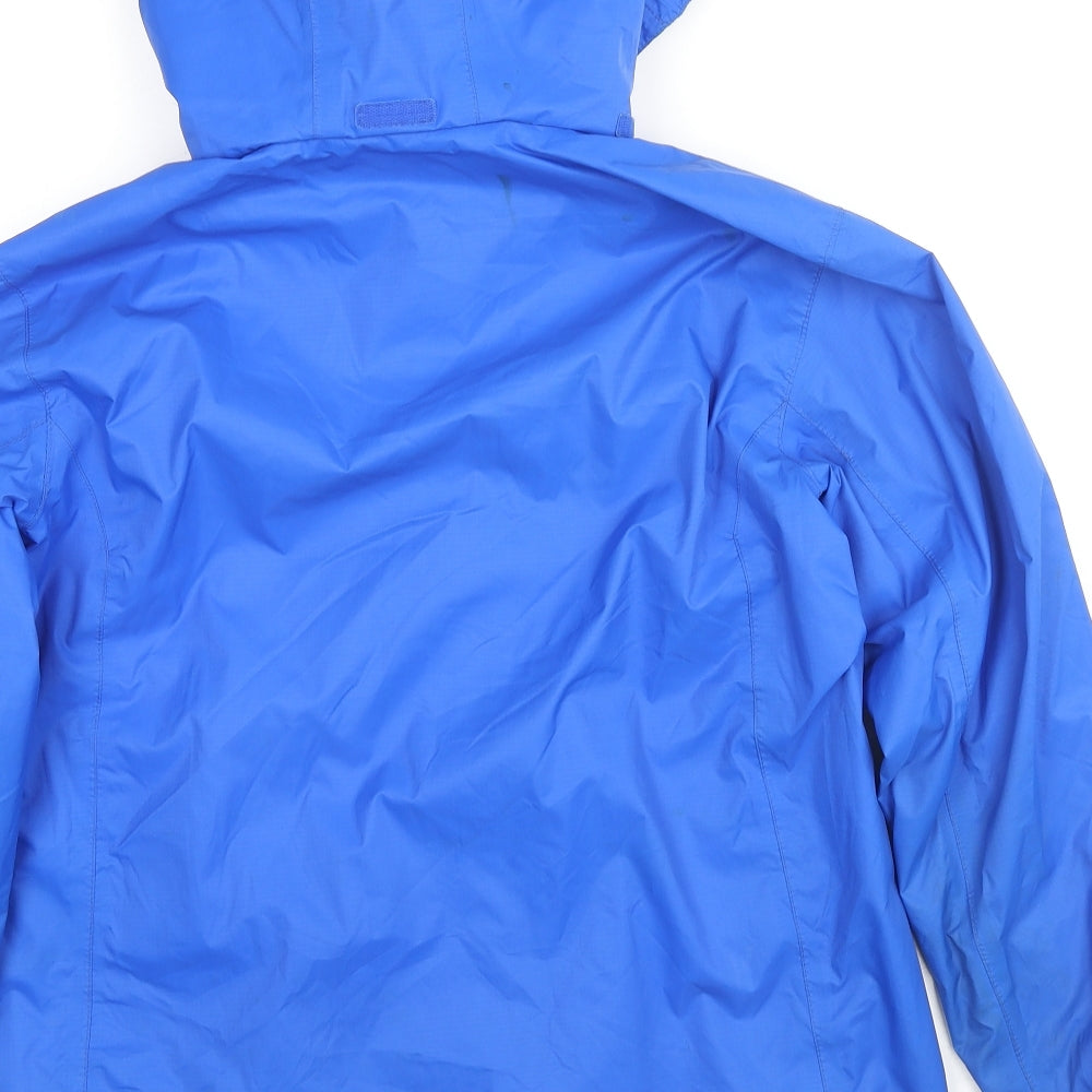 Karrimor Boys Blue Windbreaker Jacket Size 13 Years Zip - Logo