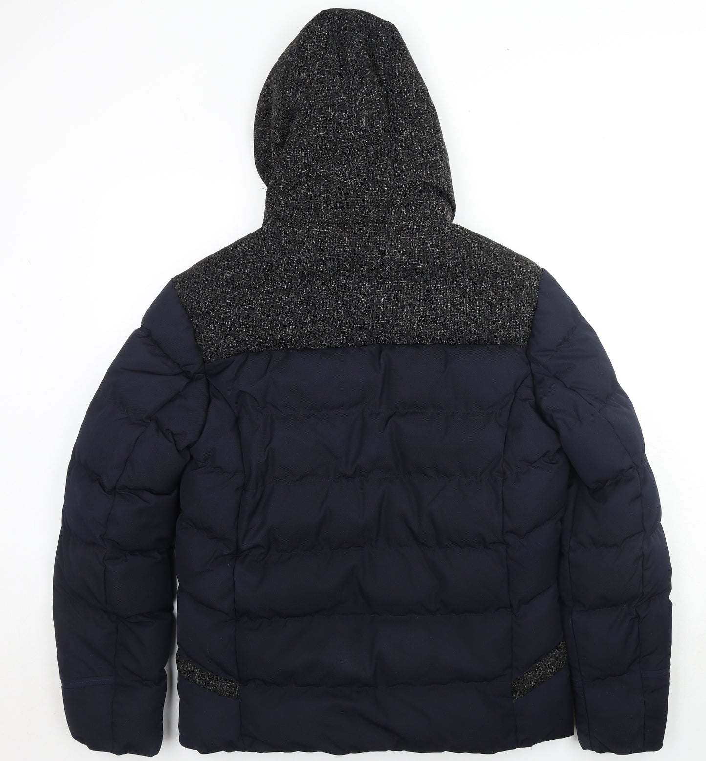 MFKK Fashion Mens Blue Puffer Jacket Coat Size 3XL Zip