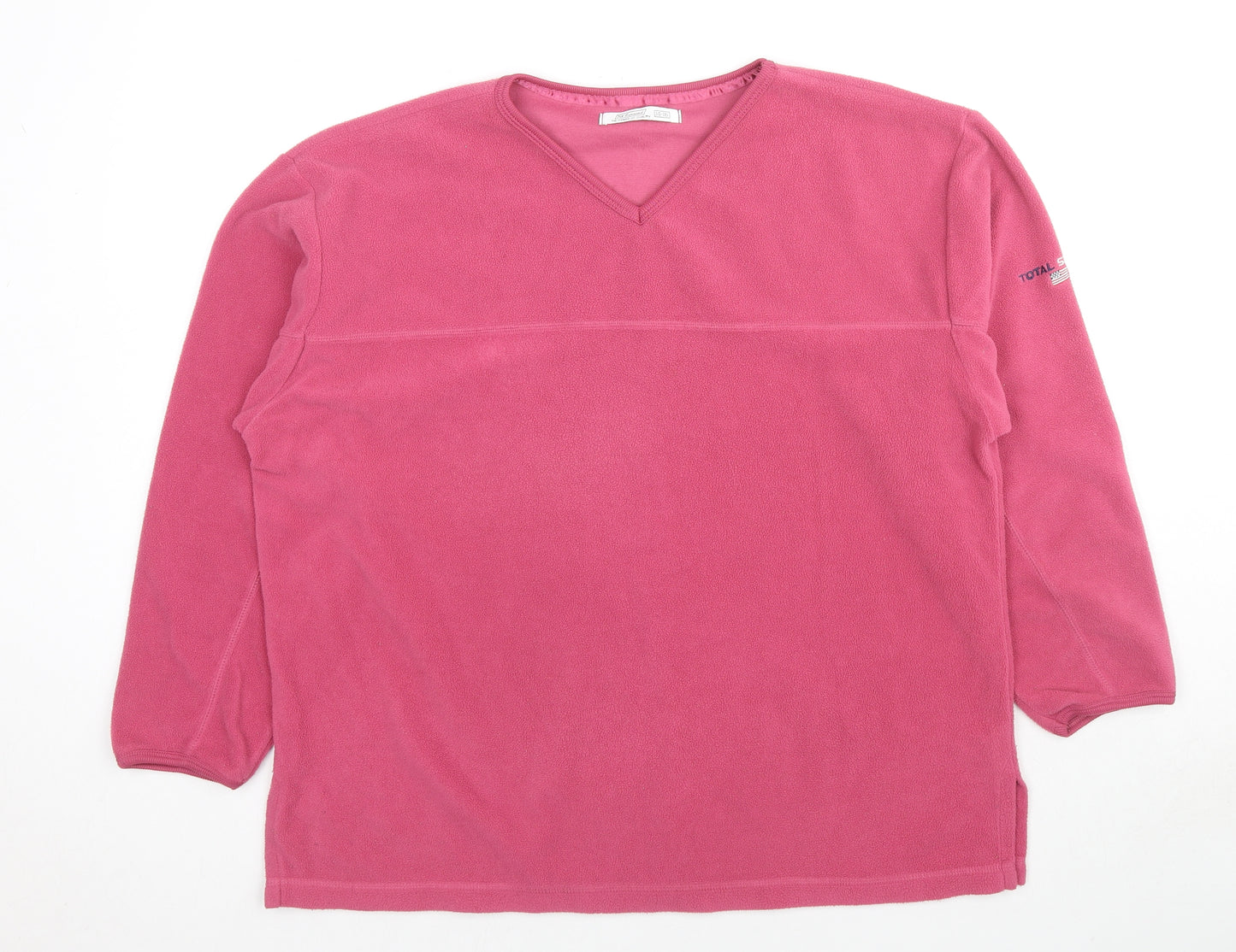 St Bernard Womens Pink Polyester Pullover Sweatshirt Size 14 Pullover - Size 14-16
