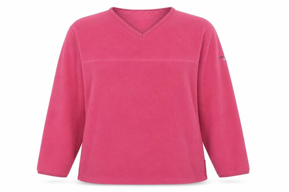 Front view of St Bernard women’s pink polyester pullover sweatshirt, size UK 14, pullover -, size UK 14-16